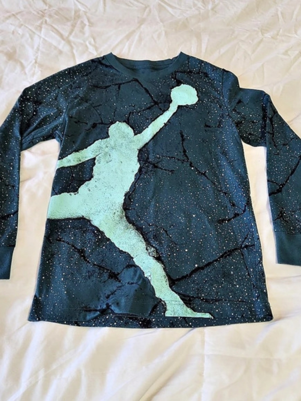 Jordan JDB Jumpman Cement LS Tee Boys Medium
